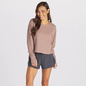 Feat TreeCell Waffle Taupe LongSleeve Never Worn L